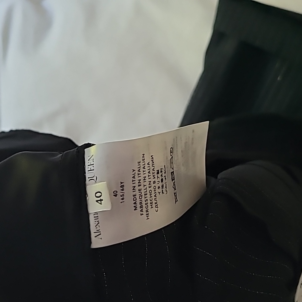 NWT Alexander McQueen Pinstripe Bootcut Dress Pants IT Size 40/US2-4 - Picture 6 of 10